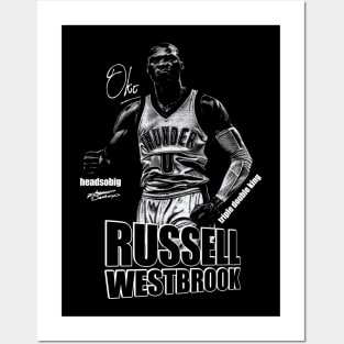 RUSSELL WESTBROOK THE TRIPLE DOUBLE KING Posters and Art